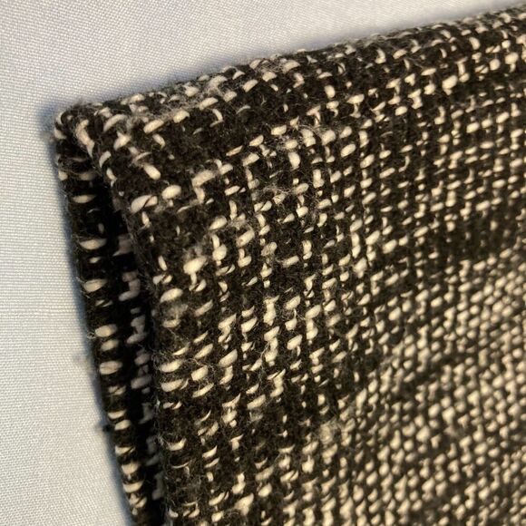 Calvin Klein Black White Tweed Pencil Skirt Sz 2 Classic Prep Academia Workwear - Picture 3 of 9